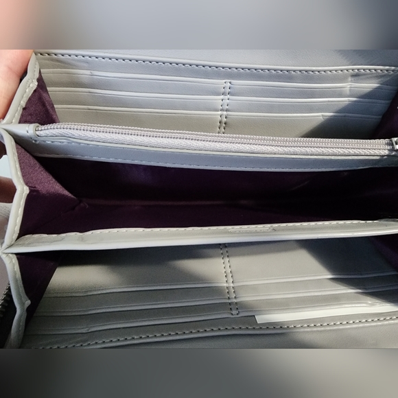 NWT Charcoal Coach Zip Around Wallet - Picture 9 of 12